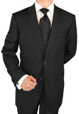 Slim fit black suit